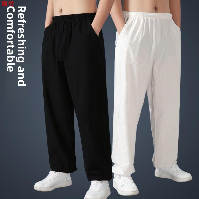 Calças Soltas de Algodão e Lin - Yoga Fitness Training avaliação e preço
